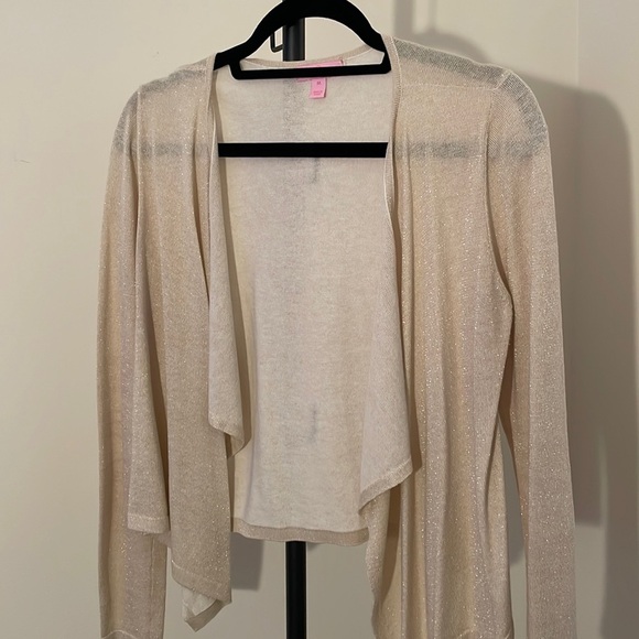 Lilly Pulitzer gold lightweight drapey sweater - Picture 1 of 10